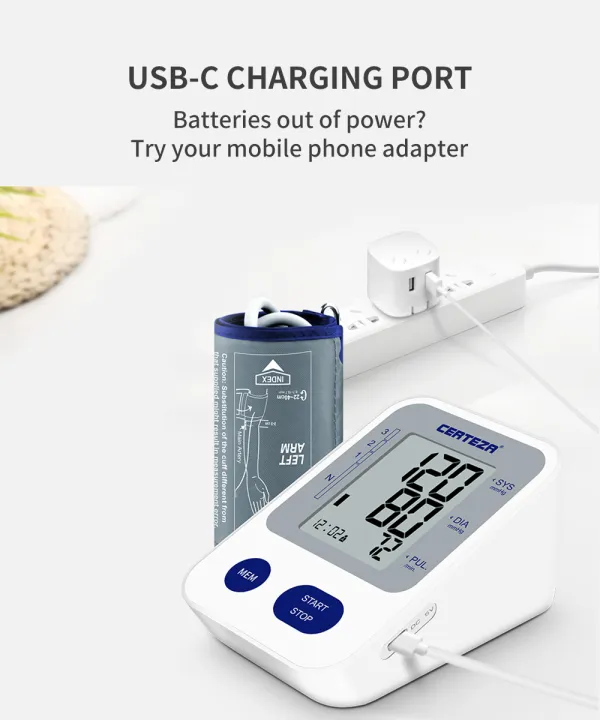 Certeza%20BM%20400%20-%20Digital%20Blood%20Pressure%20Monitor%20-%20(White%20&%20Grey)%20-%20Image%204