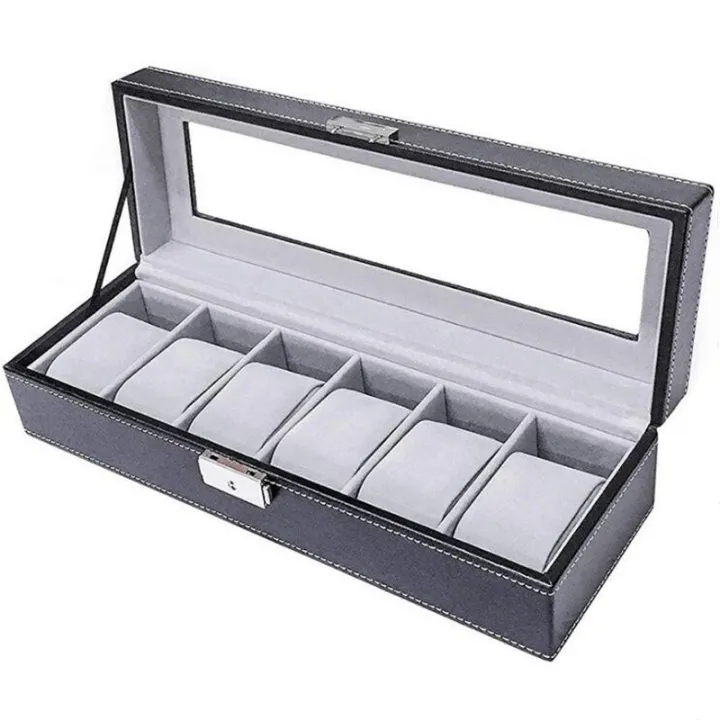 MyleCart%206%20Grids%20PU%20Leather%20Watch%20Box%20Holder%20Organizer%20Storage%20Box%20for%20Watches,%20Necklace,%20Bracelets%20-%20Image%205