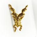 3D Metal Lapel Pin Markhor Brooch, Golden Markhor Badge for men, ISI Markhor Logo Brooch for Men. 