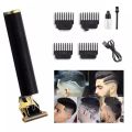 Vintage T9 Trimmer for Men Hair Zero Gapped Clipper Professional Cordless Haircut Electric USB Charging Beard Trimmer for Men Wireless Rechargeable Personal Hair Men Grooming Beard Liner. Black. 