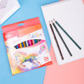 Deli 12/18/24/36 Colors Pencils Professional Chinese Style Oil Color Pencil For Drawing Student Art Supplies Children's Painting Fleursbiy. 
