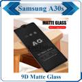 Samsung Galaxy A30s 9D Matte Glass Protector, Full Edge To Edge Black Screen Protector For Samsung Galaxy A30s. 