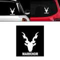 New Hot Selling Popular logo MARKHOR White Car sticker Window,Body and decal vinyl auto laptop sticker 3.5 x7 inch. 
