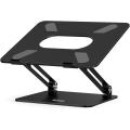BoYata Laptop Stand, Adjustable Ergonomic Laptop Holder, Aluminium Alloy Notebook Stand Compatible for MacBook Pro/Air, Déll XPS, Lenovo, Samsung Laptops Up to 17 inches-Black. 