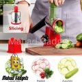 Vegetable Cutter - Manual Tabletop Drum Cheese Grater - 6 in 1 Vegetable Cutter Machine for Potato Onion Carrot Manual Cutting Machine - Drum Grater Manual Vegetable Cutter Slicer Kitchen.. 