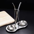 Dual Spatula Storage Holder Stainless Steel. 