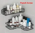 Set of 2 Bathroom kitchen Punch rack , multifuctional shampoo &  accessories holder. 