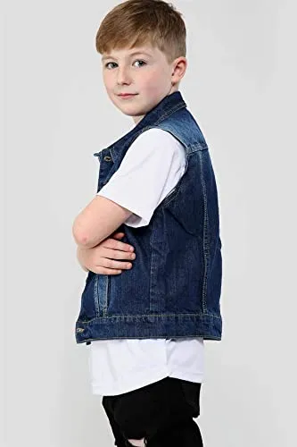 Boys%20Kids%20Premium%20Branded%20Sleeveless%20Trendy%20Printed%20Collar%20Denim%20Jeans%20Vest%20Jacket%20-%20Image%202