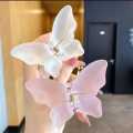 3 pc trending Frosted Butterfly clip Girls Women hair catcher. 