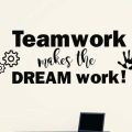 SmileArt Teamwork quote wall decal sticker for home decor office teamwork stickers. 