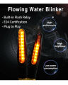 4Pcs LED running light audi style bike indicator ishara universal fittting ybr cd70 125 sports motorrcycle. 