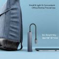 5 in 1 USB-C Hub Adapter, 3.5mm Audio Jack USB 2.0 3.0 Type C 60W PD Docking Station for Laptop Desktop,QC521. 