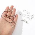 Anime Horimiya Miyamura Izumi Earrings Lip Stud Titanium Steel Cosplay Earrings Prop Accessories Set. 