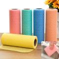 Multipurpose Disposable Non woven Kitchen Cleaning Cloths Roll Bamboo Cleaning Cloth Non Woven Towels. 