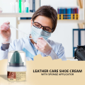 WBM Shoe Polish Cream Neutral, Multi Purpose Shoe Shiner with Sponge. 
