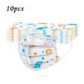 Kids 50Pcs/Pack Disposable Face Mask Children 3-Ply Anti Dust Dinosaur Mouth Mask. 