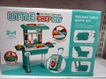 2 In 1 Kitchen Little Kitchen set Pretend Play set with Trolley Suitcase. 