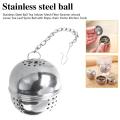 [High Quality] Spice, Herb,Tea and Seasoning Filter Ball with Hanging Hook - Stainless Steel Ball Tea Infuser Mesh Filter Strainer w/hook Loose Tea Leaf Spice Ball with Rope chain Home Kitchen Tools , tea ball strainer , tea ball infuser , tea ball. 