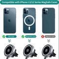 Hinyx Car Magnetic Wireless Charger Qi Fast Charging with Phone Holder Mount Stand Compatible with i-Phone  /12/12 Pro/12 Pro Max 13/13 Pro/13 Pro Max/13 Mini fast  Wireless Charger. 