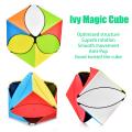 Qiyi Magic Square Maple Leaf Ivy Rubik's Cube Curved Inclined Shaped Clover Rubik's Cube Toy. 
