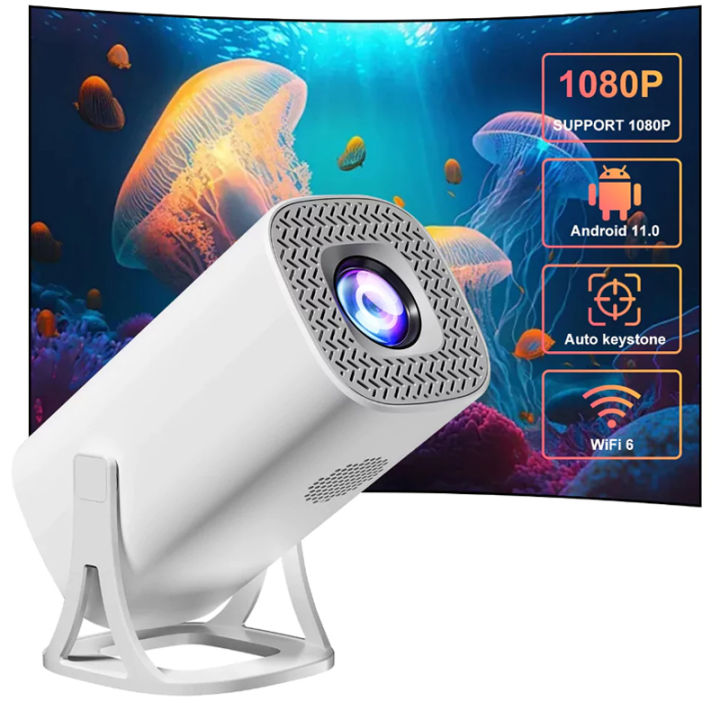 Projectors HONGTOP S40 Smart Mini Projector Android 11 WIFI6 Support 4K ...