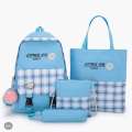 Korean Style Girls' 4-in-1 Multi-Function College Backpack - Trendy School Bag. 