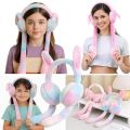 Kids Winter Earmuffs – Chu Chu Sounds Moving Bunny Ear Muffs for Winter – Soft Warm Plush Faux Fur Ear Warmers for Kids, Girls & Boys – Rabbit Ear Headband (Multicolor). 