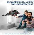 RC Airplane Fighter, Foam Remote Control Airplanes for Kids Adults, RC Plane Fighter Jet Toy with Auto Hover, Headless Mode 3D Flip Colorful LED Lights & Batterie, Drone for Kids. 