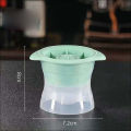 Silicone Ice Hockey Mold Large Round Ice Box with Lid Creative DIY Ice Maker Ice Cube Plastic Model for Kitchen Popesicle Mold. 