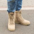 Delta and swat Shoes Long boot Original Leather army commando Shoes Ankle Boots shoes Khaaki camel Shoes Commando Trekking Boots [black and brown] for men & boys. 