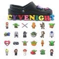Classic TV Series Star Wars Series Cartoon Style Graffiti Series Shoe Charms for Clogs DIY Decoration Shoe Flower Shoe Decoration Accessories Wholesale. 