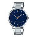Casio MTP-VT01D-2BUDF - Stainless Steel Watch for Men. 