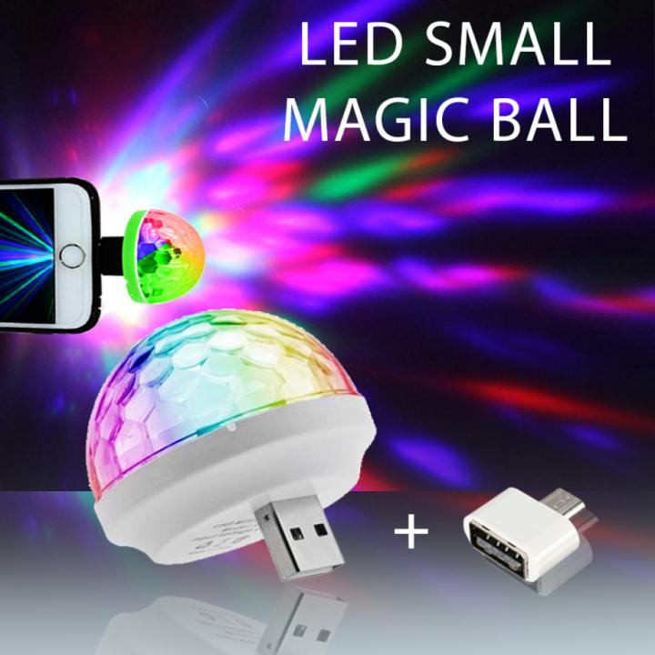 Mini USB LED Dancing Disco Light & Work With Voice Control Best For Parties & Wedding Parties