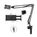 ALOGY Scissor Arm Tablet Ipad Stand 360 Rotatable Adjustable Foldable For Tablet Vlogging With Adjustable Tablet Ipad Holder And Big Size Table Mounting Clamp. 