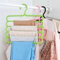 Pack of 3- New Multi-purpose High Quality Trousers Hanger 5 Layers Pants Hanger. 
