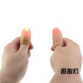 1 Pair Creative Magic Thumb Tip LED Light Magic Trick Finger Lights for Dance Party Props - Blue/Green/Red Light. 