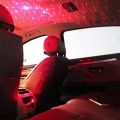 Car USB Atmosphere Ambient Star Light -BIMEE car Interior Lights LED Decorative armrest Box car roof Full Star Projection car Interior Atmosphere Lights - Red Color. 