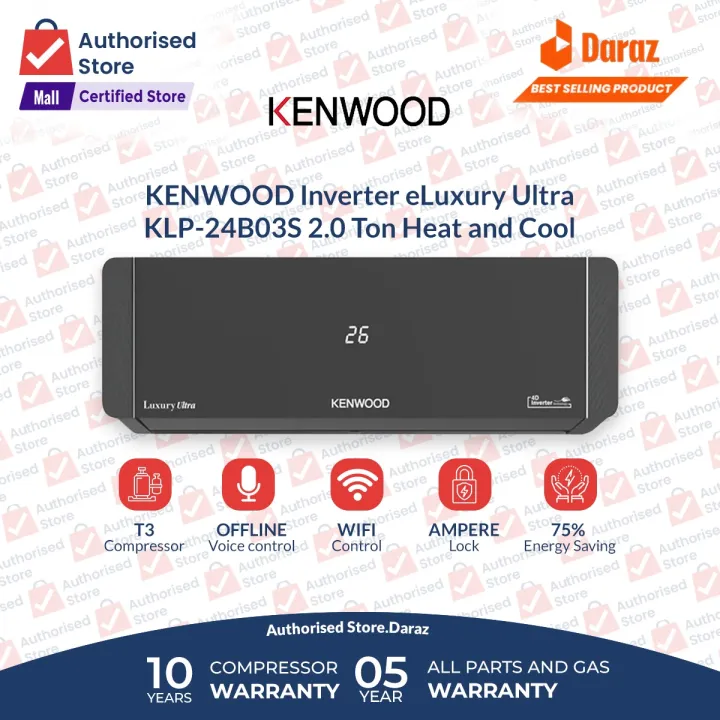 KENWOOD%202.0%20Ton%20DC%20Inverter%20AC%20%7C%20Luxury%20Series%20%7C%20T3%20Compressor%20%7C%2075%25%20Energy%20Efficient%20%7C%20Heat%20&%20Cool%20%7C%20Offline%20Voice%20Control%20%7C%20Ampere%20Lock%20Mechanism%20%7C%20Wi-Fi%20Function%20%7C%20100%25%20Copper%20%7C%2010%20Years%20Compressor%20&%205%20Years%20All%20Parts%20(PCB+Evaporator+Gas)%20Warranty%20-%20Image%203
