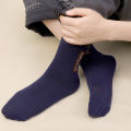 6 Pairs Men's Anti-odor Sweat-absorbing Stockings Mid-tube Sports Socks Cotton Business Sports Breathable Deodorant Sock. 