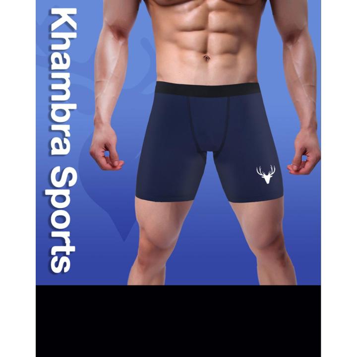 Mens Gym Compression Boxer Shorts Lycra Underwear Trunk Daraz.pk