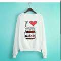 BLACK N WHITE GARMENTS I love Nutella Sweatshirt. 
