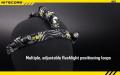 【ETOP】New Nitecore HB02 Flashlight Headband Elastic Anti-slip Nylon Strap Black Head Belt With 3 Adjustable Torch positioning loop. 
