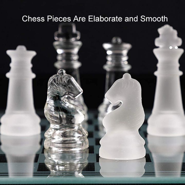 LYDJ%20Glass%20Chess%20Game%20Set%20Include%20Frosted/Polished%20Glass%20Chess%20Board%20and%2032%20Chess%20Pieces%20with%20Padded%20Bottom,%20Crystal%20Chess%20Set%20for%20Adults%20and%20Children%20Strategy%20Game,S%20-%20Image%207
