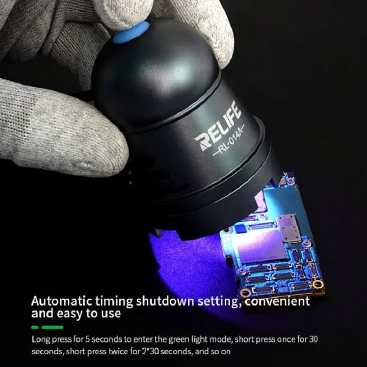 RELIFE%20RL-014A%20Efficient%20UV%20curing%20lamp%20USB%20Adjustable%20Time%20Switch%20Portable%20Headlamp%20Bead%20Green%20Oil%20Glue%20Curing%20Tool%20-%20Image%206