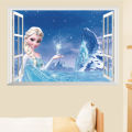 Yfashion Cartoon 3D  Frozen Princess Wall Stickers for Kids Rooms Nursery e Decor. 