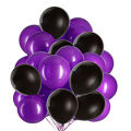 Purple & Black 80 Latex Balloons Pack For Birthday , Anniversary & Party Decoration and Room Decoration. 