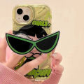 100% Quality+COD Cartoon The Powerpuff Girls Phone Case with Sunglasses Stand Cute for iphone cover for 14 13 12 11 Pro Max X XR Xs Max cellphone casing boutique case. 