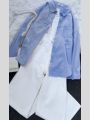 Comfortable & Stylish: Women's 3-Piece Shirt, Inner Top & Baggy Pants Set. 