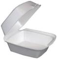 Burger Box Disposable,  Foam Box Container for Burger/Snack/Food - Square- Pack of 50, 40, 30, 20, 10 pcs ( 1pc extra per 10 pcs. ). 