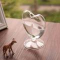 Clear Glass Vase Flower Arrangement Desk Planter for Living Room Party. 